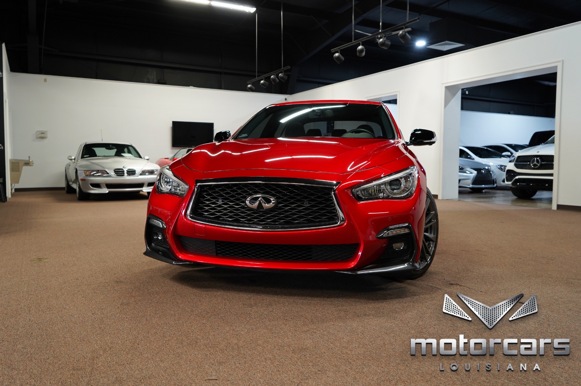 2018 INFINITI Q50 Red Sport w/ProACTIVE & Sensory Package Red Sport 400
